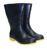 BOTA PVC LONGA PRETA